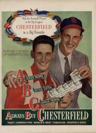 Chesterfield 1947 Williams Musial